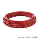 Przewód w podwójnej otulinie 2.5mm x 100mb - czerwony